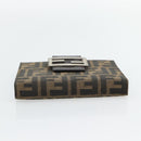 FENDI Zucca Canvas Tagesplaner Hülle Braun Schwarz Auth 179522A-6
