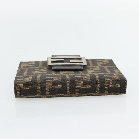 FENDI Zucca Canvas Tagesplaner Hülle Braun Schwarz Auth 179522A