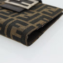 FENDI Zucca Canvas Tagesplaner Hülle Braun Schwarz Auth 179522A-14