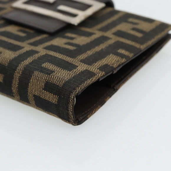 FENDI Zucca Canvas Tagesplaner Hülle Braun Schwarz Auth 179522A