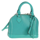 LOUIS VUITTON Epi Alma BB Hand Bag 2way Turquoise Blue M40853 LV Auth 179527SAM-1