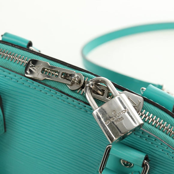 LOUIS VUITTON Epi Alma BB Hand Bag 2way Turquoise Blue M40853 LV Auth 179527SAM
