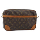 LOUIS VUITTON Monogram Compiegne 28 Clutch Bag M51845 LV Auth 179532-1