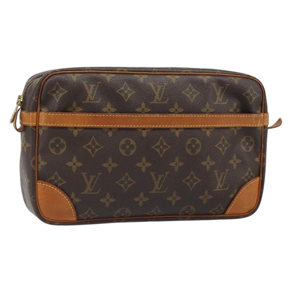 LOUIS VUITTON Monogram Compiegne 28 Clutch Bag M51845 LV Auth 179532