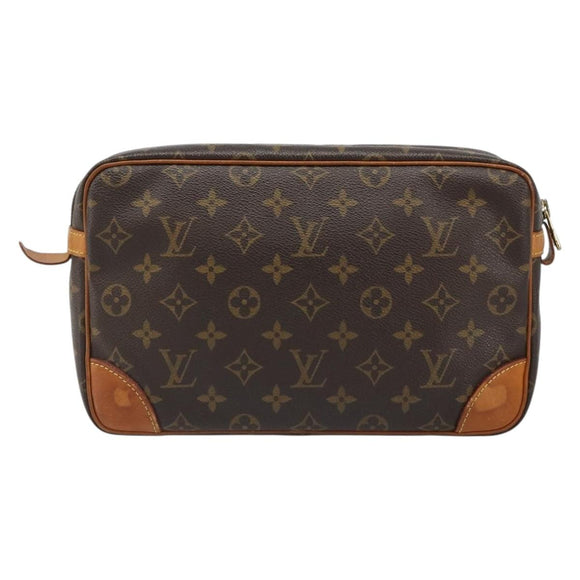 LOUIS VUITTON Monogram Compiegne 28 Clutch Bag M51845 LV Auth 179532