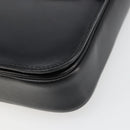 CELINE Shoulder Bag Leather Black Gold Auth 179534A-15