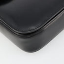 CELINE Shoulder Bag Leather Black Gold Auth 179534A-16