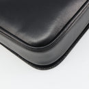CELINE Shoulder Bag Leather Black Gold Auth 179534A-18