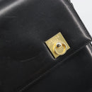 CELINE Shoulder Bag Leather Black Gold Auth 179534A-19