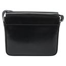 CELINE Shoulder Bag Leather Black Gold Auth 179534A-2