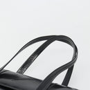 GUCCI Bamboo Hand Bag Patent leather Black Gold Auth 179535-8
