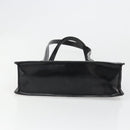 GUCCI Bamboo Hand Bag Patent leather Black Gold Auth 179535-5