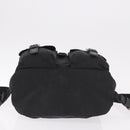 PRADA Backpack Nylon Black Silver Auth 179537-5