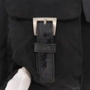 PRADA Backpack Nylon Black Silver Auth 179537-21