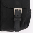 PRADA Backpack Nylon Black Silver Auth 179537-23