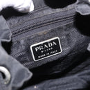 PRADA Backpack Nylon Black Silver Auth 179537-25