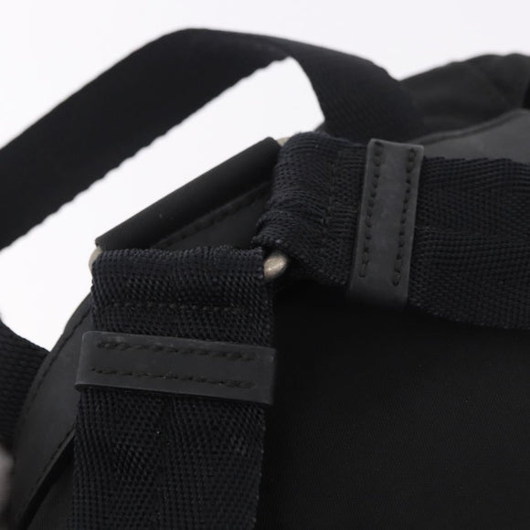 PRADA Backpack Nylon Black Silver Auth 179537