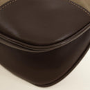 PRADA Shoulder Bag Canvas Beige Gold Auth 179538V-20