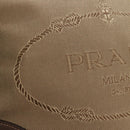 PRADA Shoulder Bag Canvas Beige Gold Auth 179538V-23