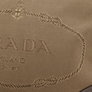 PRADA Shoulder Bag Canvas Beige Gold Auth 179538V-24