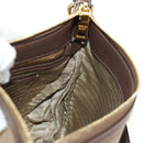 PRADA Shoulder Bag Canvas Beige Gold Auth 179538V-29