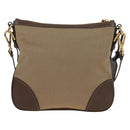 PRADA Shoulder Bag Canvas Beige Gold Auth 179538V-2
