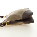 PRADA Shoulder Bag Canvas Beige Gold Auth 179538V-3