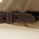 PRADA Shoulder Bag Canvas Beige Gold Auth 179538V-4
