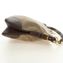 PRADA Shoulder Bag Canvas Beige Gold Auth 179538V-5