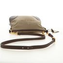 PRADA Shoulder Bag Canvas Beige Gold Auth 179538V-7