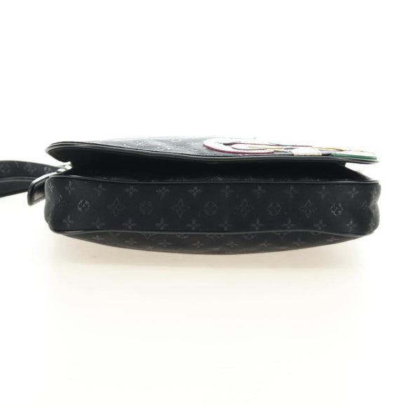 LOUIS VUITTON Monogram Satin Musette Comte de Fe Bag Black M92273 LV Auth 179540SAV