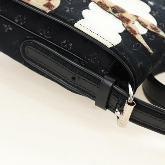 LOUIS VUITTON Monogram Satin Musette Comte de Fe Bag Black M92273 LV Auth 179540SAV
