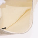 HERMES Cannes MM Hand Bag cotton Orange Silver Auth 179542A-20