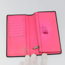 CHANEL Cambon Line Wallet Lamb Skin Black CC Auth 179550-8