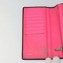 CHANEL Cambon Line Wallet Lamb Skin Black CC Auth 179550-18