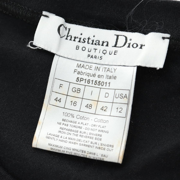 Christian Dior Tank Top Cotton Black Auth 179551M