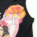 Christian Dior Tank Top Cotton Black Auth 179551M-6
