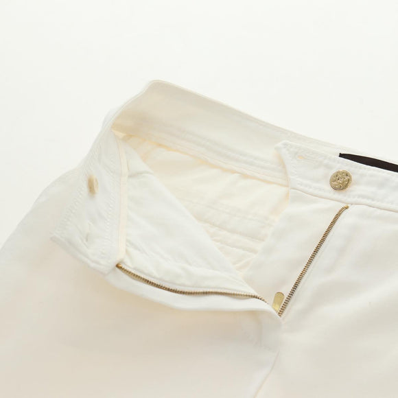 LOUIS VUITTON Pants Cotton White LV Auth 179552M