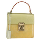 LOUIS VUITTON Monogram Vernis Spring Street Hand Bag Gris M91029 LV Auth 179560-1