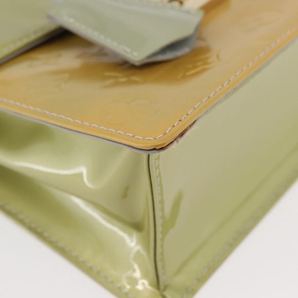LOUIS VUITTON Monogram Vernis Spring Street Hand Bag Gris M91029 LV Auth 179560