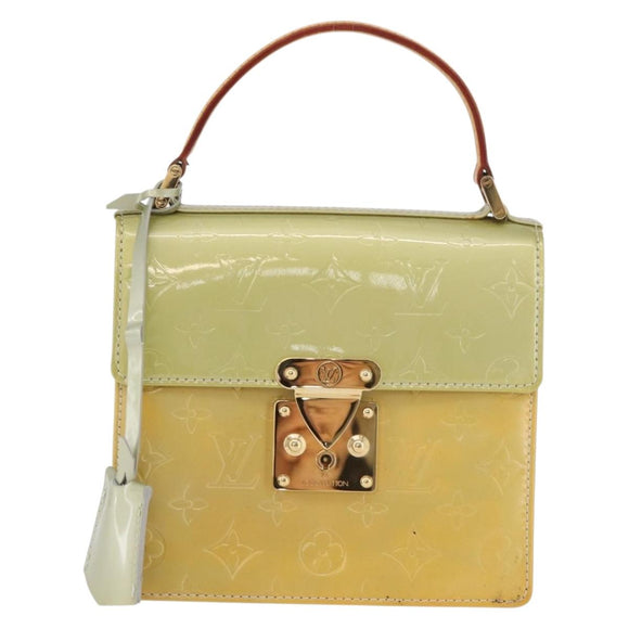 LOUIS VUITTON Monogram Vernis Spring Street Hand Bag Gris M91029 LV Auth 179560