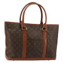 LOUIS VUITTON Monogram Sac Weekend PM Hand Bag M42425 LV Auth 179562-1