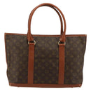 LOUIS VUITTON Monogram Sac Weekend PM Hand Bag M42425 LV Auth 179562-3