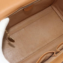 CELINE Macadam Canvas Hand Bag PVC Leather Brown Gold Auth 179567-15