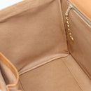 CELINE Macadam Canvas Hand Bag PVC Leather Brown Gold Auth 179567-17