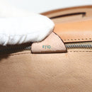 CELINE Macadam Canvas Hand Bag PVC Leather Brown Gold Auth 179567-21
