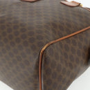 CELINE Macadam Canvas Hand Bag PVC Leather Gold Brown Auth 179568-10