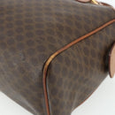 CELINE Macadam Canvas Hand Bag PVC Leather Gold Brown Auth 179568-12