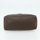 CELINE Macadam Canvas Hand Bag PVC Leather Gold Brown Auth 179568-9