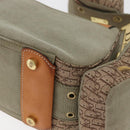 Christian Dior Street chic Shoulder Bag Canvas Beige Gold Auth 179570SAV-17